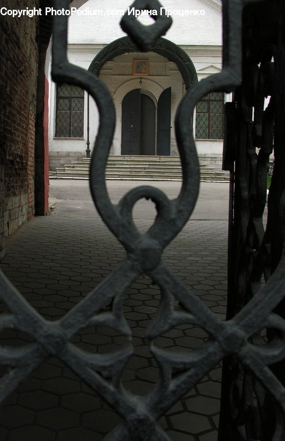 Bench, Brick, Furniture, Alley, Alleyway, Road, Street