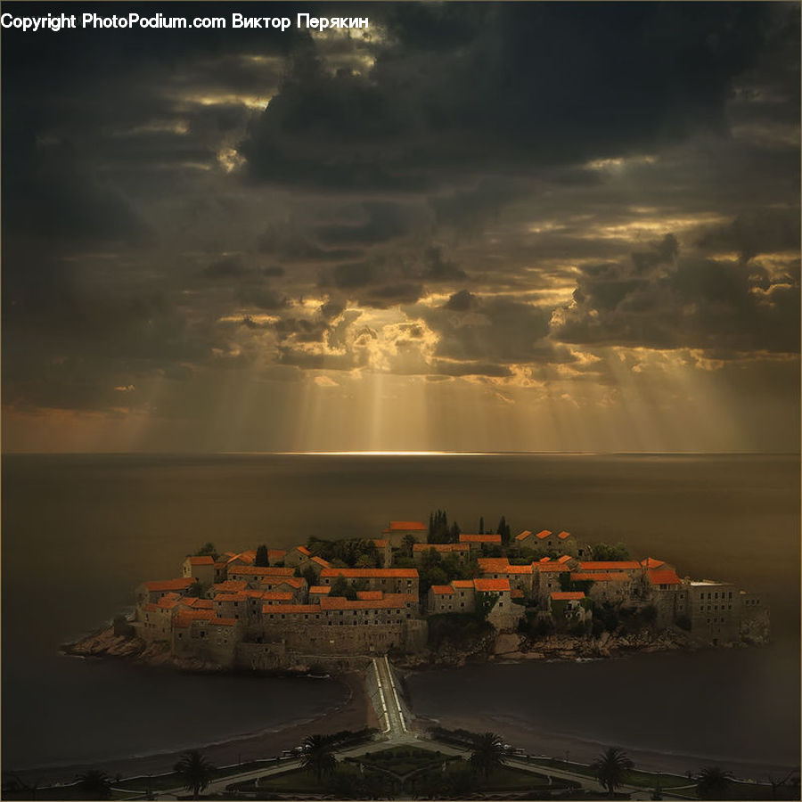 Architecture, Castle, Fort, Cloud, Cumulus, Sky, Azure Sky