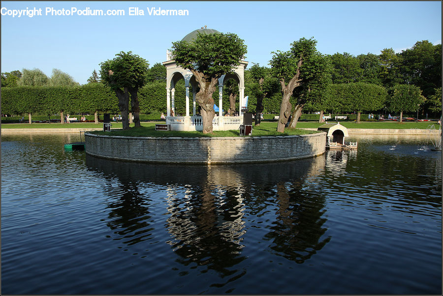Canal, Outdoors, River, Water, Arch, Castle, Ditch