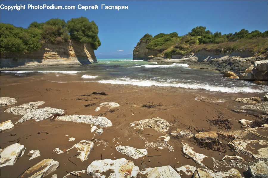 Beach, Coast, Outdoors, Sea, Water, Soil, Plant