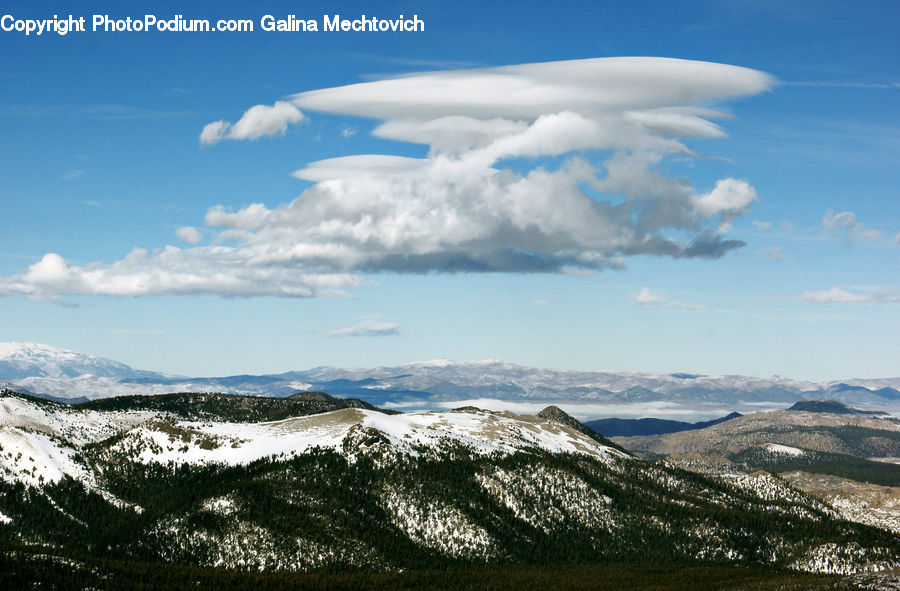Cloud, Cumulus, Sky, Azure Sky, Outdoors, Crest, Mountain