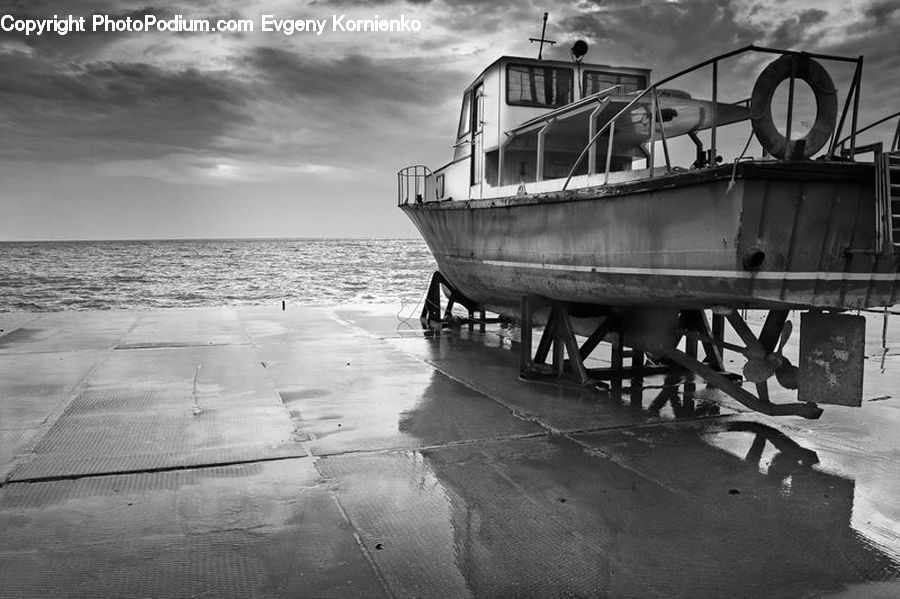 Dock, Pier, Landing, Freeway, Road, Bench, Cabin