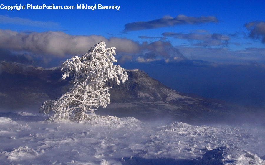 Eruption, Volcano, Alps, Crest, Mountain, Peak, Cloud