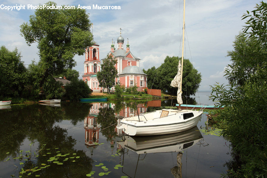 Boat, Watercraft, Dinghy, Yacht, Outdoors, Pond, Water