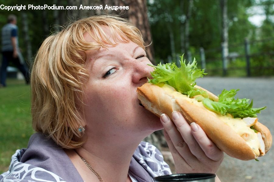 Human, People, Person, Food, Hot Dog, Sandwich, Eating