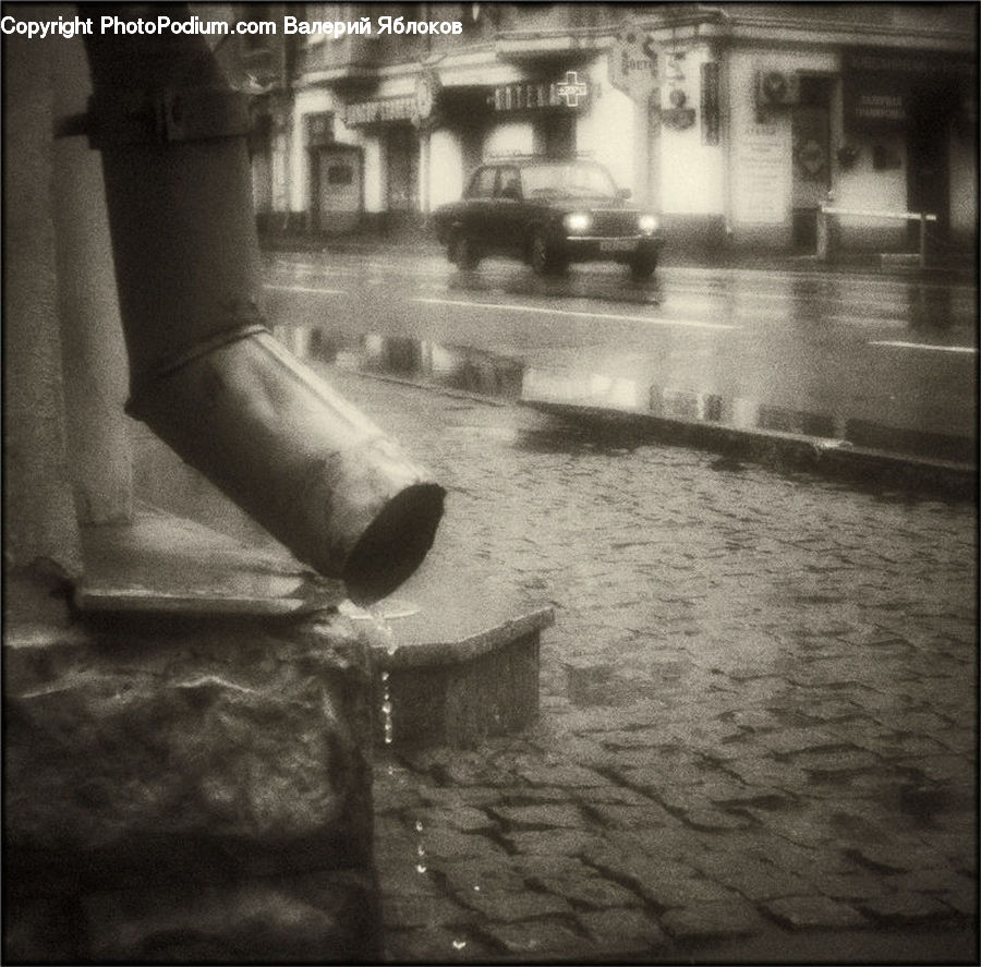 Chair, Furniture, Cup, Automobile, Car, Vehicle, Asphalt