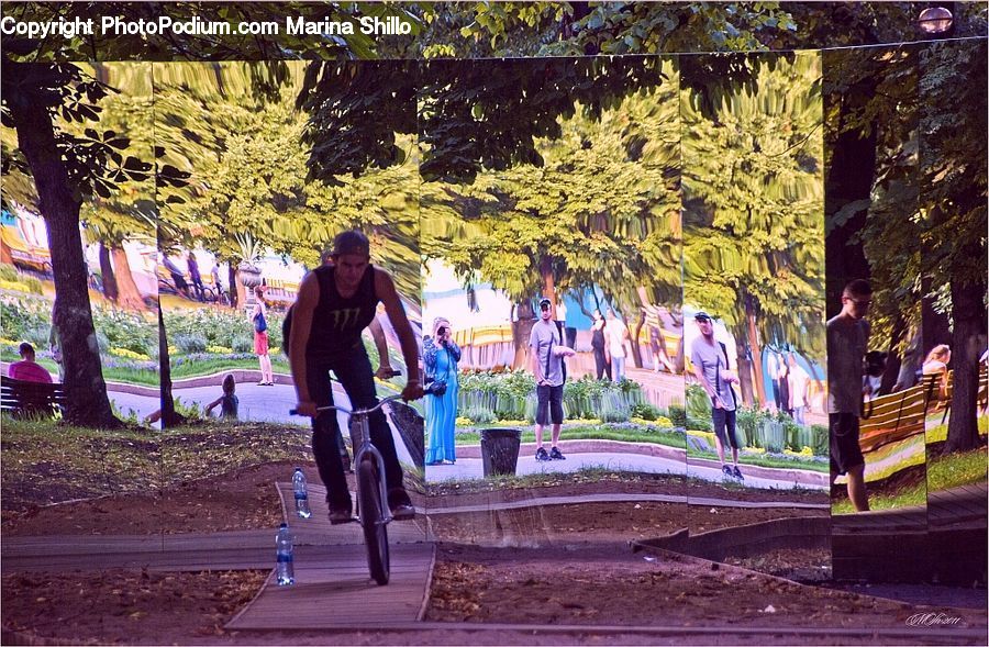 Human, People, Person, Plant, Potted Plant, Bicycle, Bike