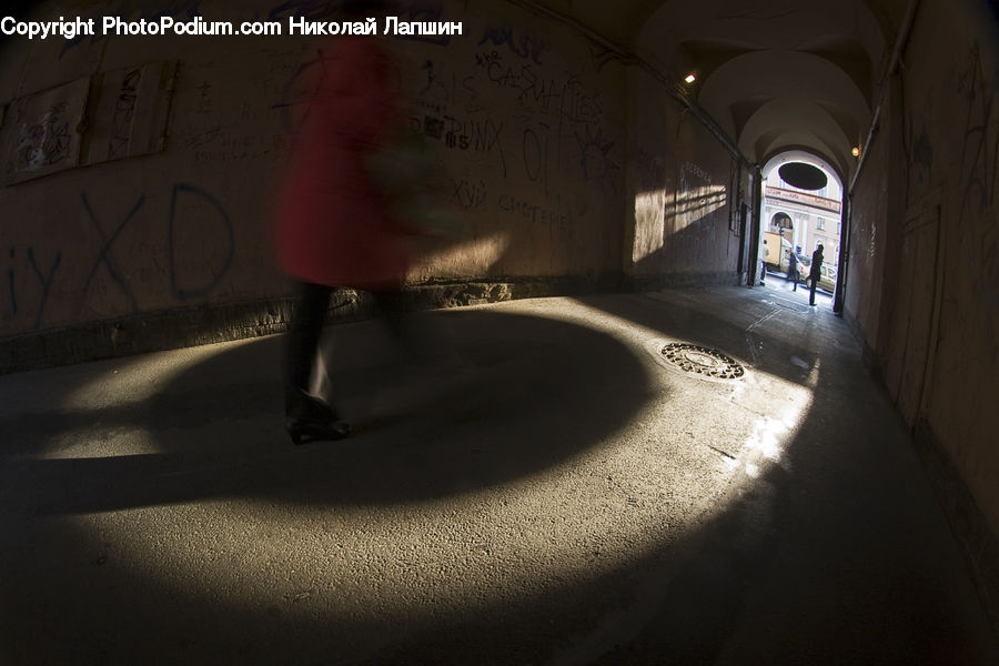 Arch, Tunnel, Alley, Alleyway, Road, Street, Town