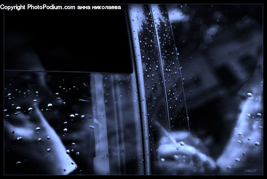 Fountain, Water, Light, Building, City, High Rise