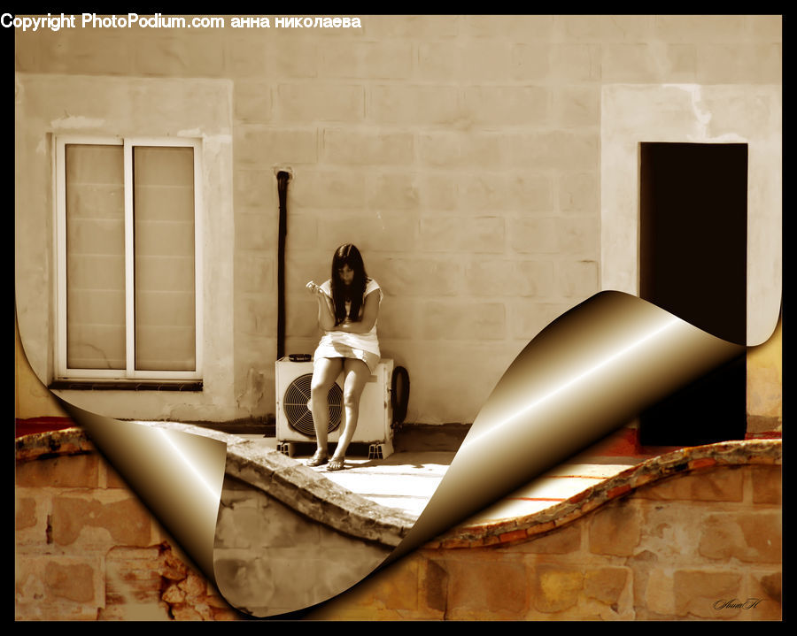 People, Person, Human, Lamp, Lampshade, Paper, Indoors