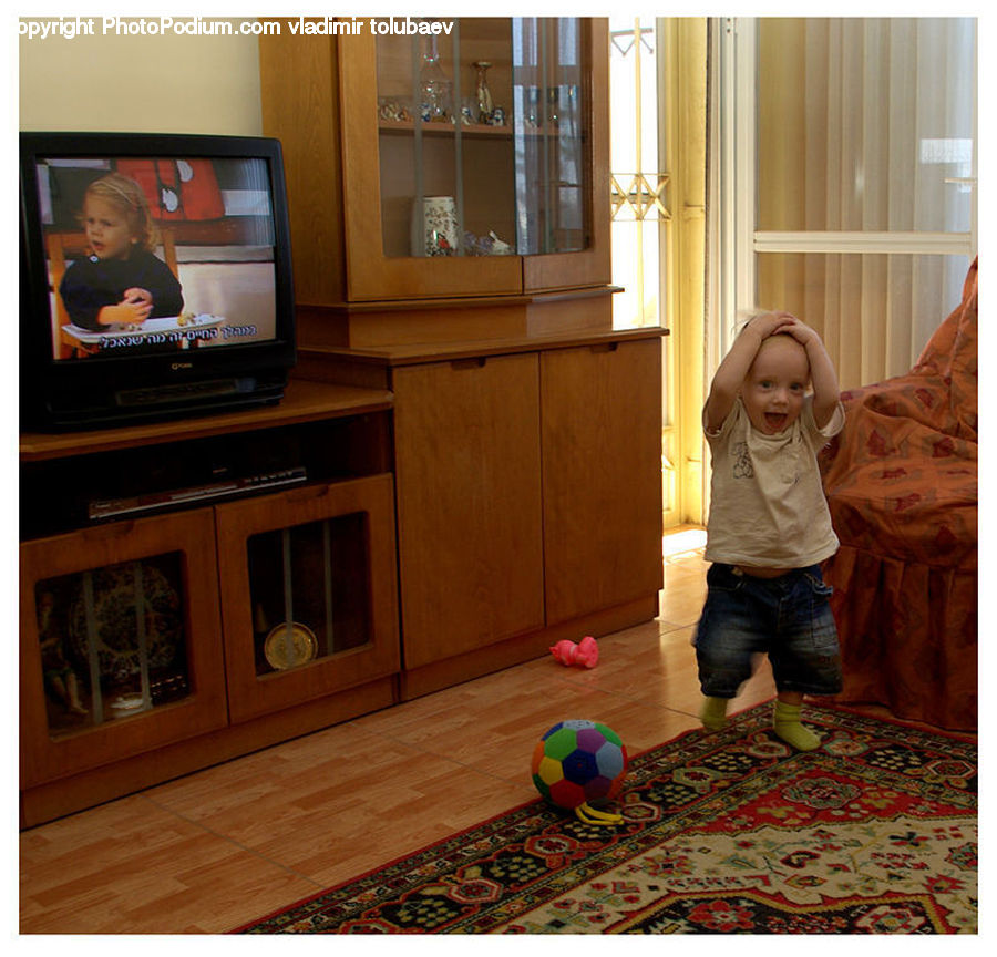 Human, People, Person, Entertainment Center, Hardwood, Wood, Electronics
