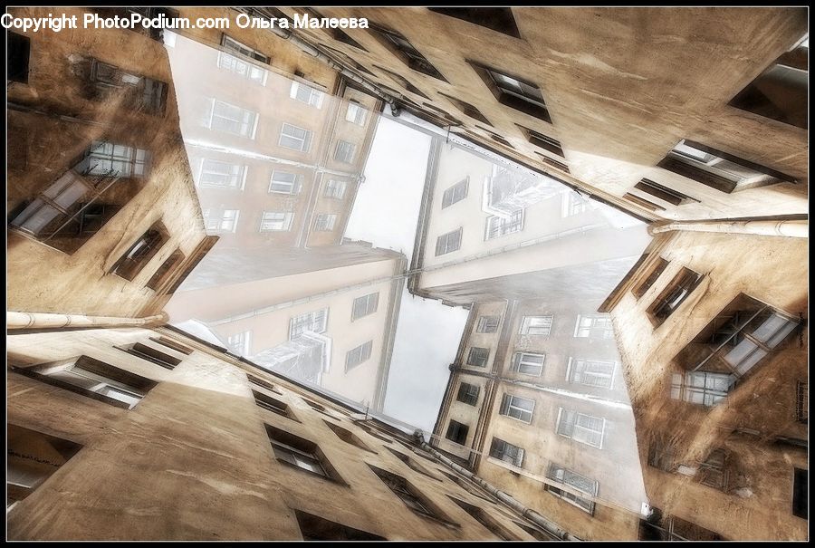 City, Downtown, Urban, Building, Neighborhood, Town, Column