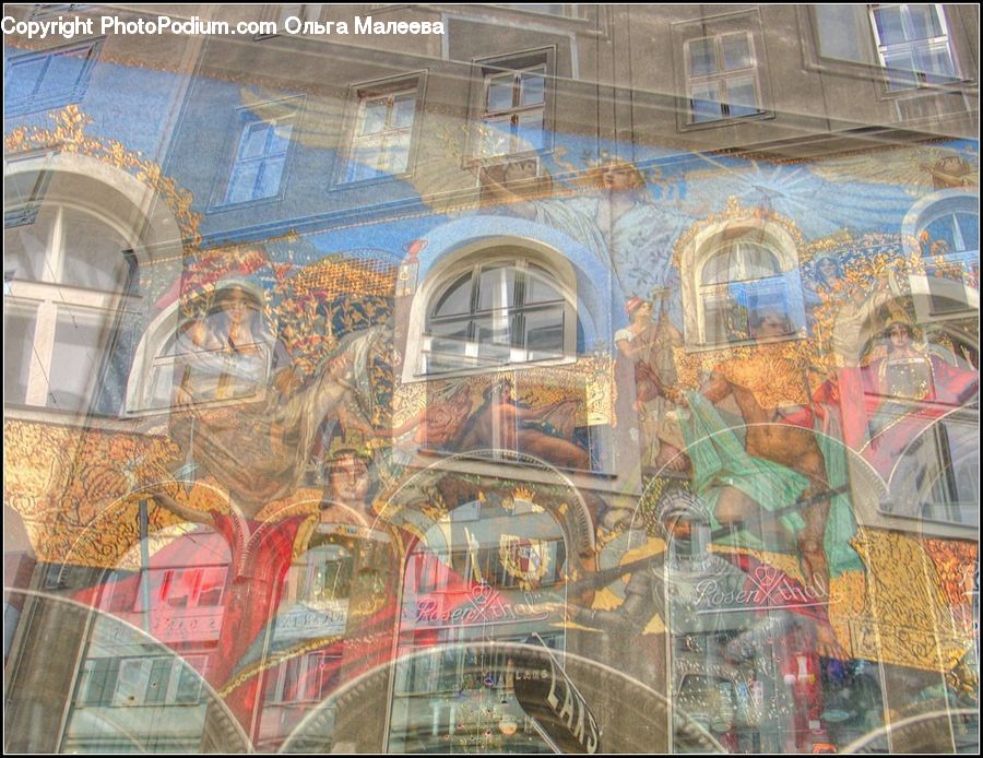 Collage, Poster, Art, Modern Art, Mosaic, Tile, Building