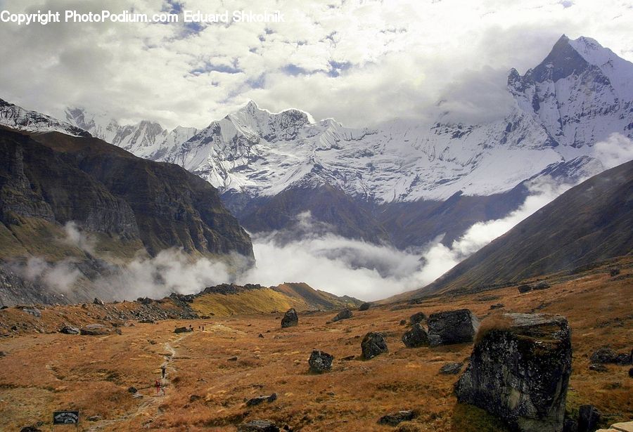 Arctic, Glacier, Ice, Mountain, Outdoors, Snow, Mountain Range