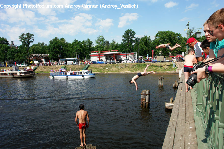 Boat, Canoe, Rowboat, Person, Tourist, Carnival, Crowd