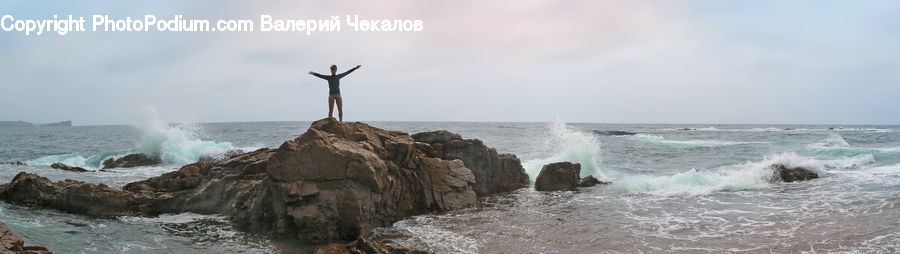 Outdoors, Sea, Sea Waves, Water, Coast, Ocean