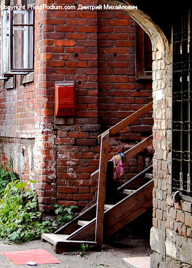 Brick, Rock, Arch, Vault Ceiling, Flagstone, Construction, Backyard