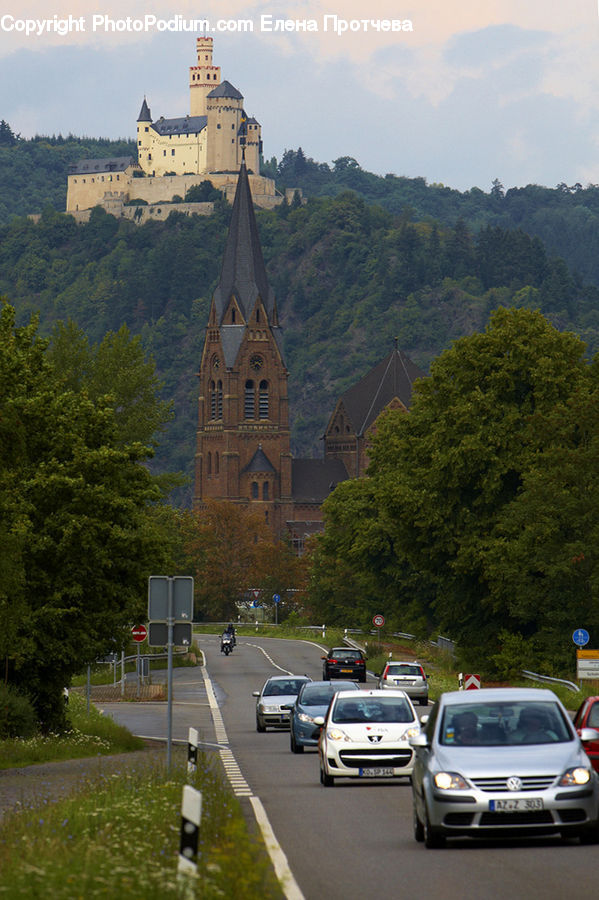 Architecture, Bell Tower, Clock Tower, Tower, Spire, Steeple, Traffic Jam