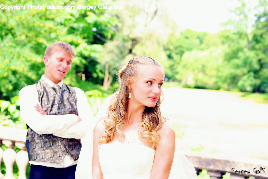 People, Person, Human, Gown, Robe, Wedding Gown, Female