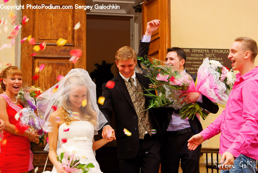 People, Person, Human, Plant, Potted Plant, Lei, Feather Boa