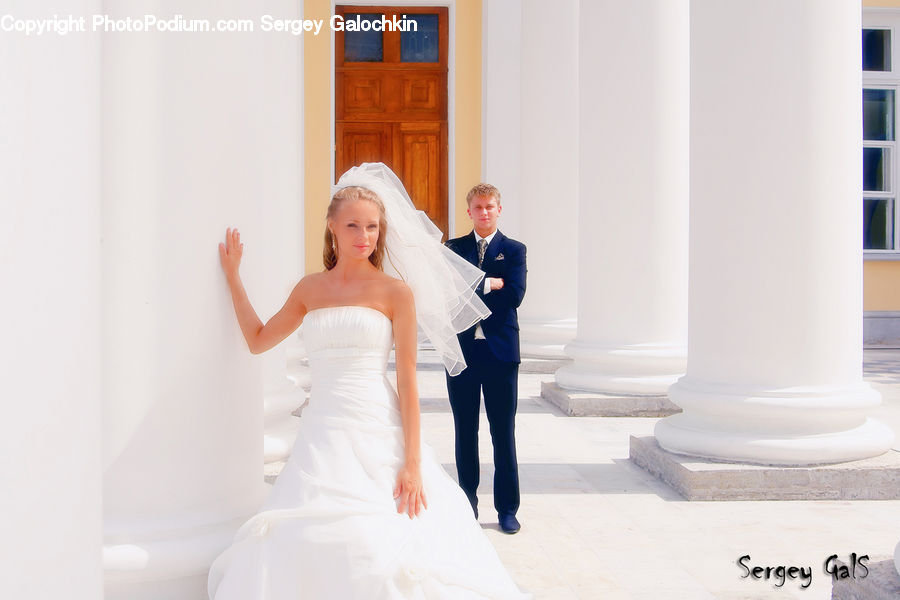 People, Person, Human, Clothing, Overcoat, Suit, Wedding