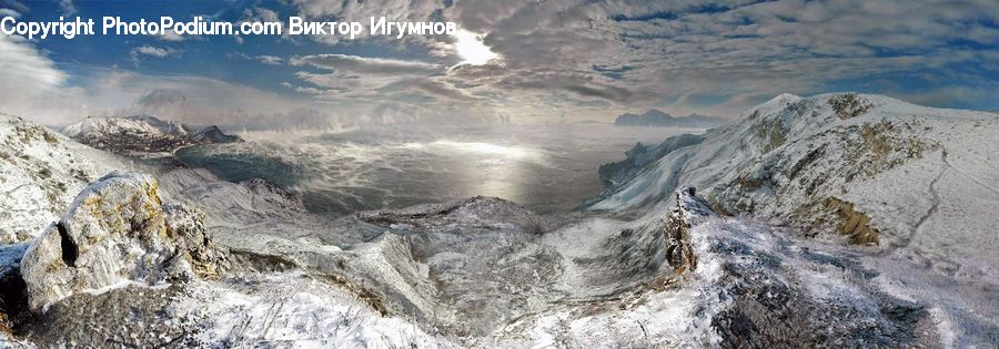 Alps, Crest, Mountain, Peak, Outdoors, Sea, Sea Waves