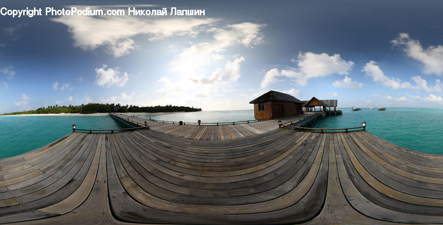 Dock, Landing, Pier, Hotel, Resort, Building, Housing