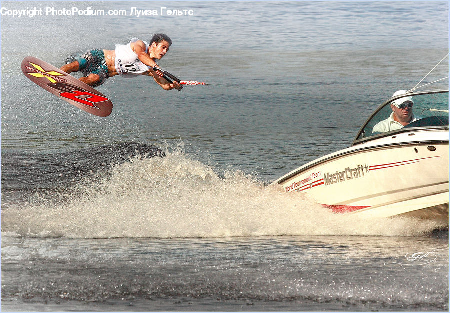 Jet Ski, People, Person, Skateboard, Sport, Human, Boat