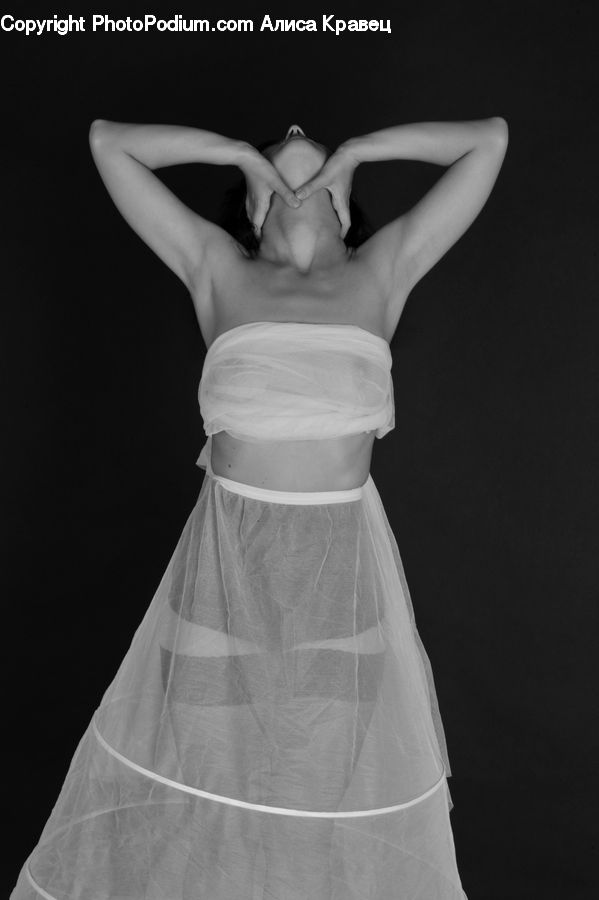 Back, Clothing, Dress, Female, Person, Robe, Evening Dress