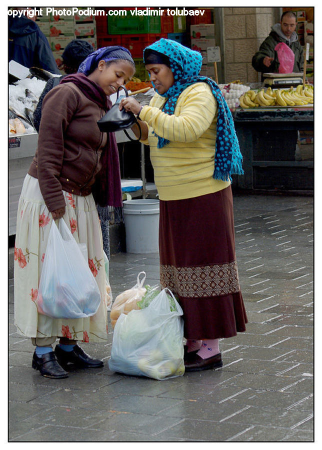 People, Person, Human, Senior Citizen, Costume, Market, Produce