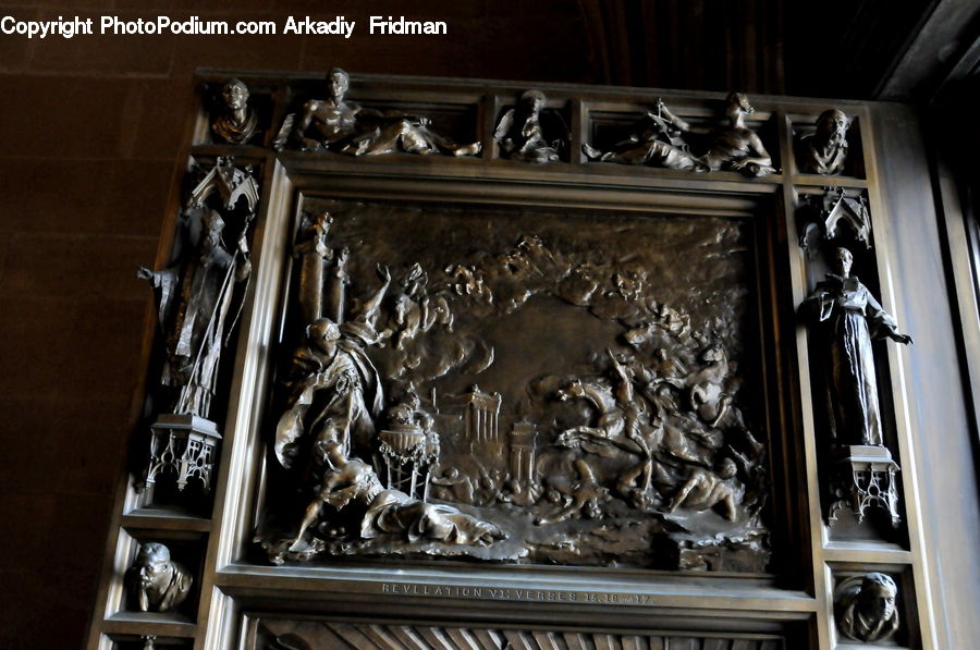 Shelf, Art, Sculpture, Statue, Furniture, Dining Room, Indoors
