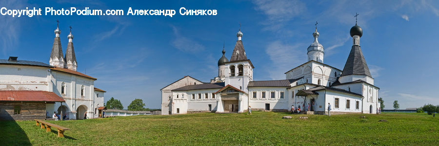 Field, Grass, Lawn, Architecture, Church, Worship, Castle