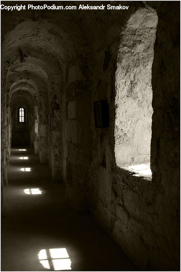 Crypt, Corridor, Dungeon, Alley, Alleyway, Road, Street