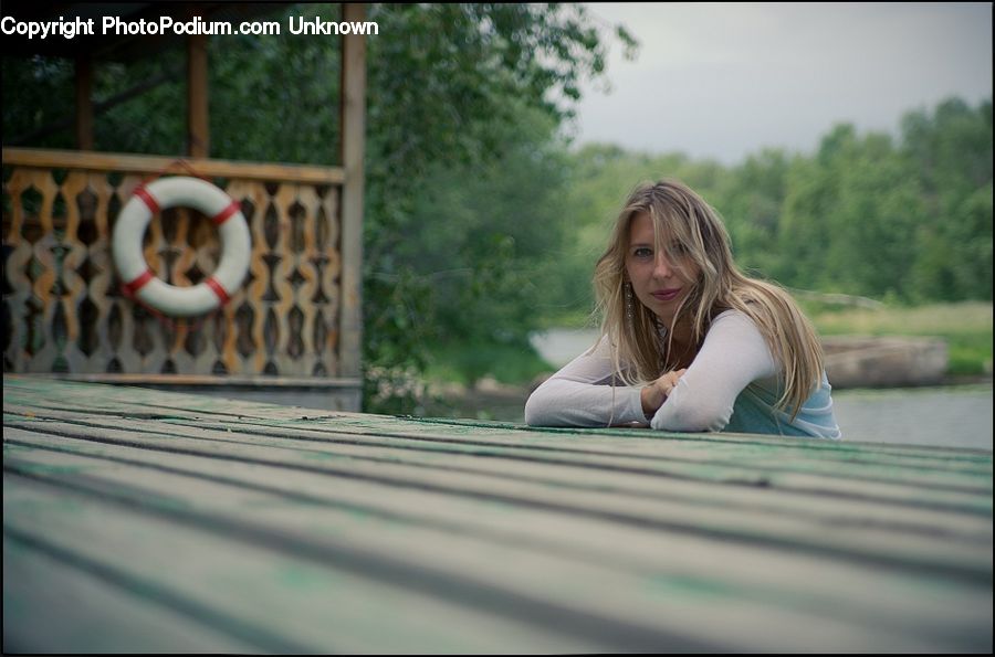 People, Person, Human, Blonde, Female, Woman, Bench