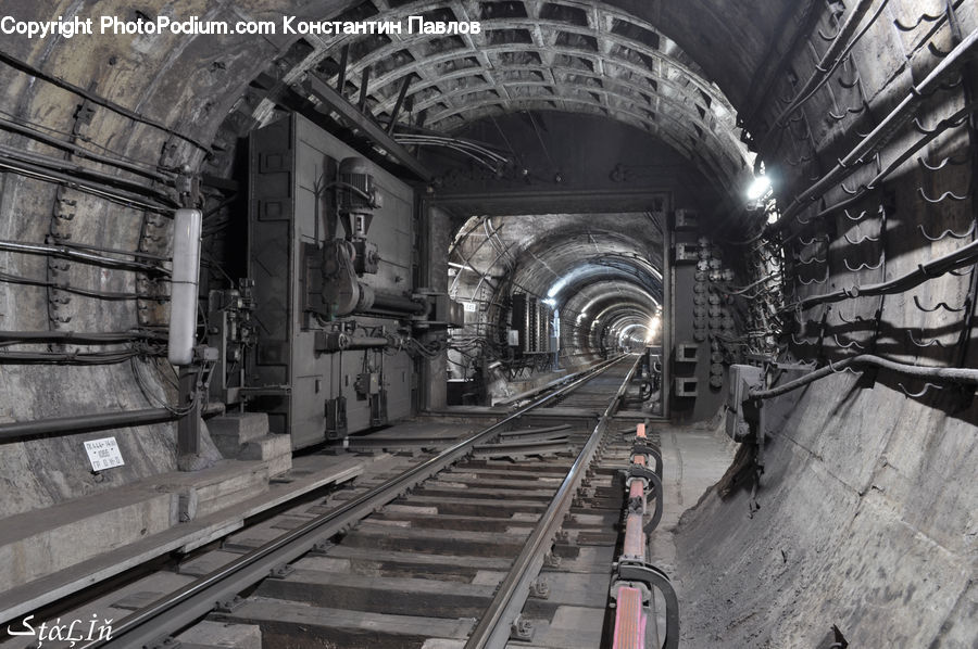 Tunnel, Subway, Train, Train Station, Vehicle, Crypt, Alley
