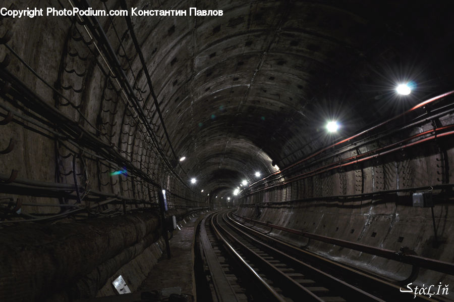 Tunnel, Subway, Train, Train Station, Vehicle