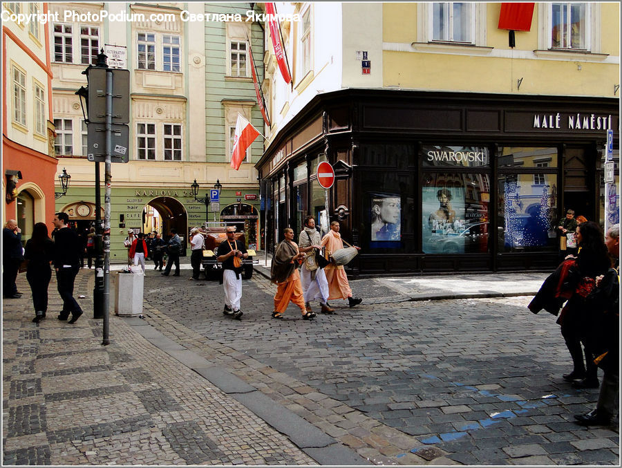 People, Person, Human, Monk, Road, Street, Town