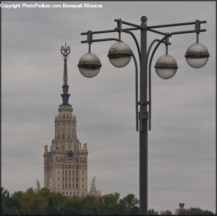Lamp Post, Pole, Architecture, Bell Tower, Clock Tower, Tower, Building