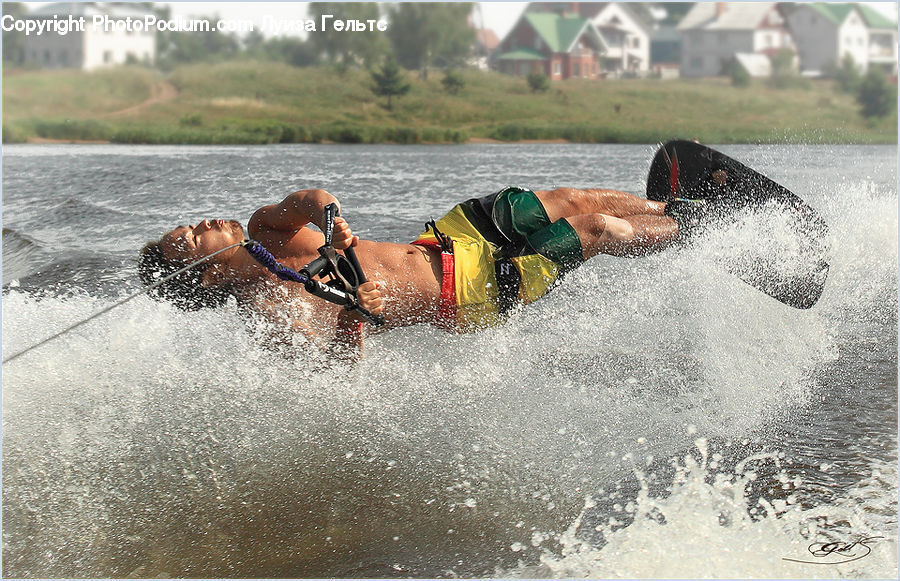Sport, Swimming, Water, Banana Boat, Boat, Canoe, Rowboat