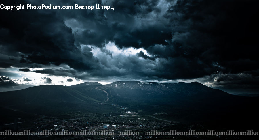 Azure Sky, Cloud, Outdoors, Sky, Cumulus, Mountain, Mountain Range