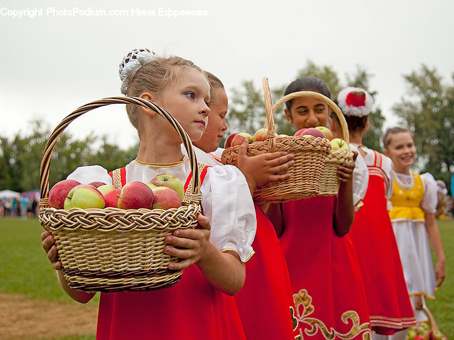 People, Person, Human, Basket, Cap, Hat, Sun Hat