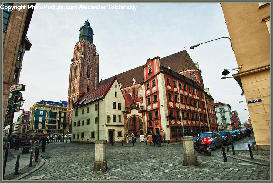 Building, City, Downtown, Urban, Road, Street, Town