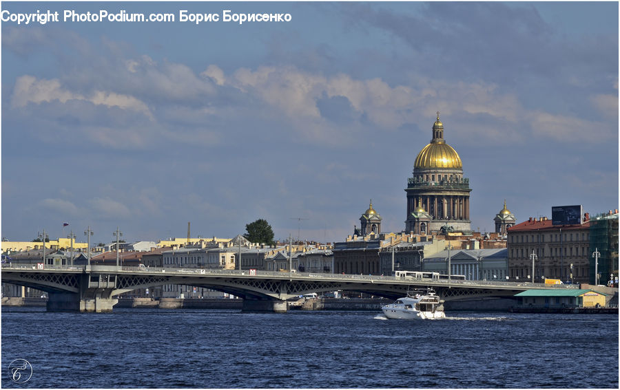 Boat, Watercraft, Architecture, Housing, Monastery, City, Downtown