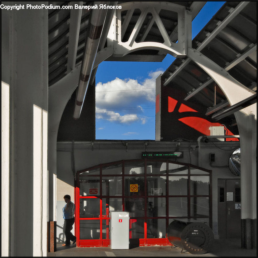 Building, Office Building, Triangle, Bus, Vehicle, Apartment Building, High Rise