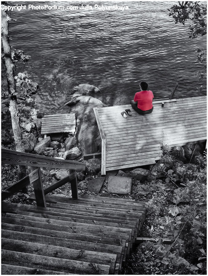 Bench, Dock, Landing, Pier, Chair, Furniture, Rubble