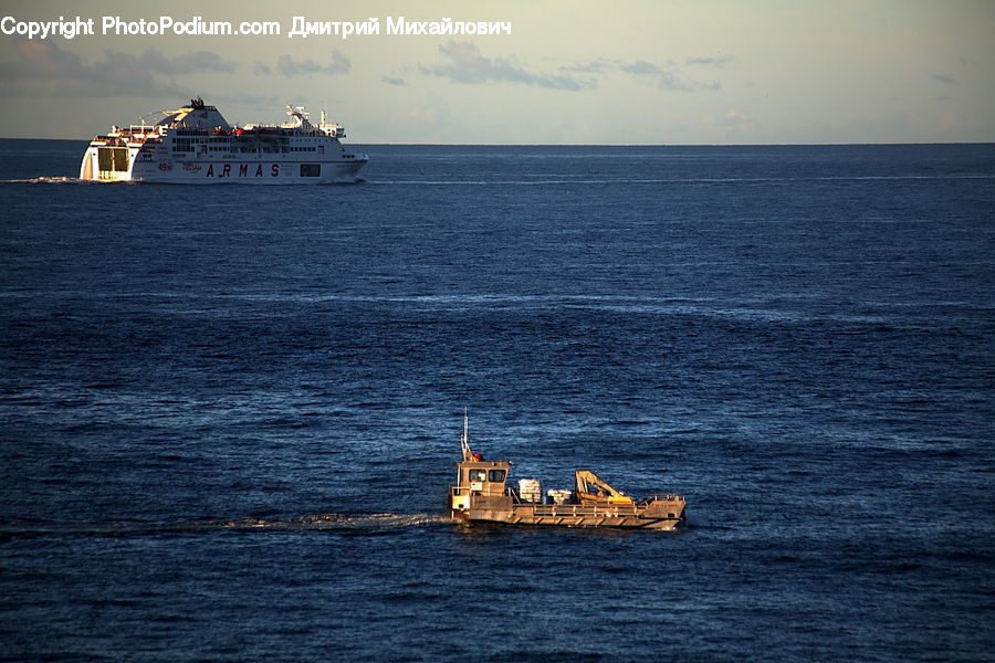 Cruise Ship, Ferry, Freighter, Ship, Tanker, Vessel, Barge