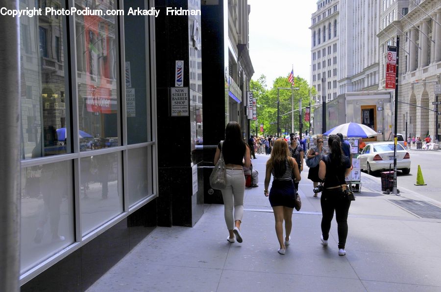 People, Person, Human, Umbrella, Leisure Activities, Walking, Back