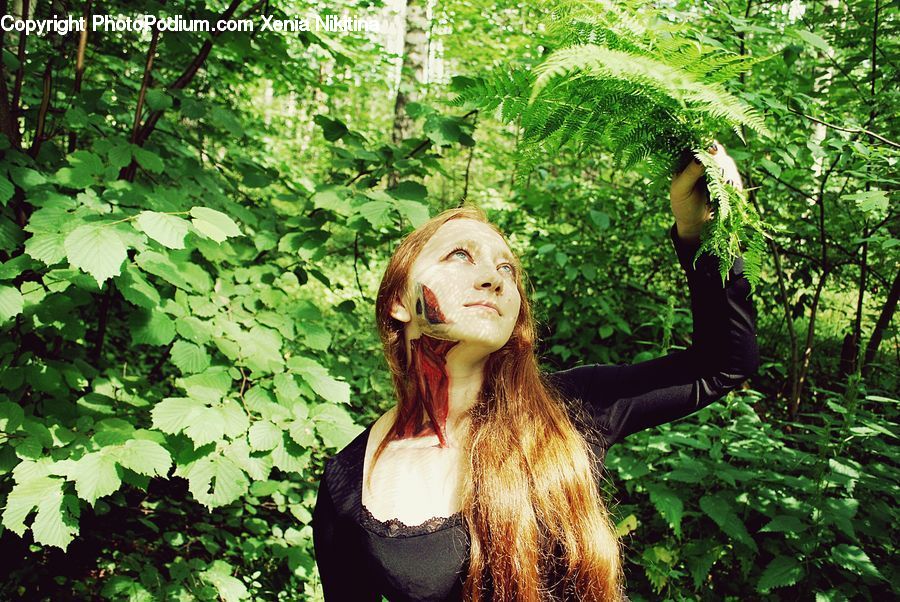People, Person, Human, Plant, Potted Plant, Female, Vine