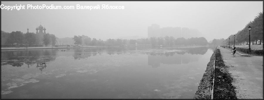 Coast, Outdoors, Sea, Water, Canal, River, Fog