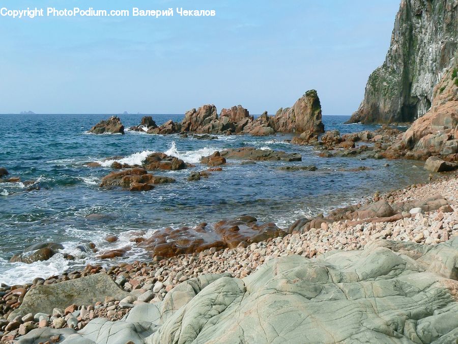 Beach, Coast, Outdoors, Sea, Water, Rock, Sand